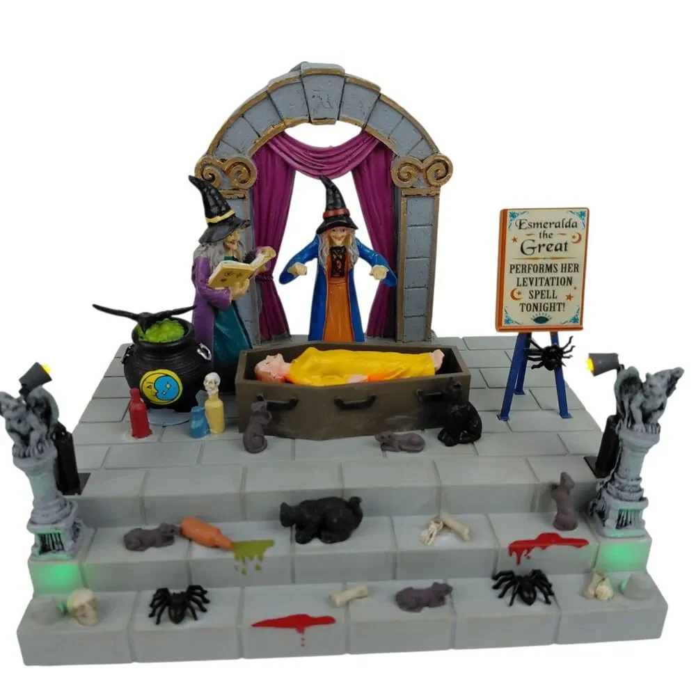 Lemax Spooky Town Halloween Esmeralda the Great Lighted & Animated  #14825 Box